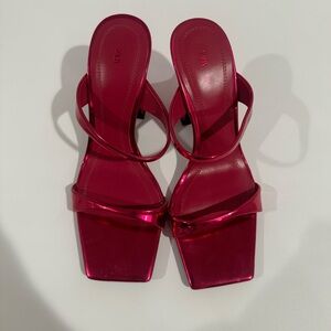 Zara Women's Fuchsia Strappy Heels